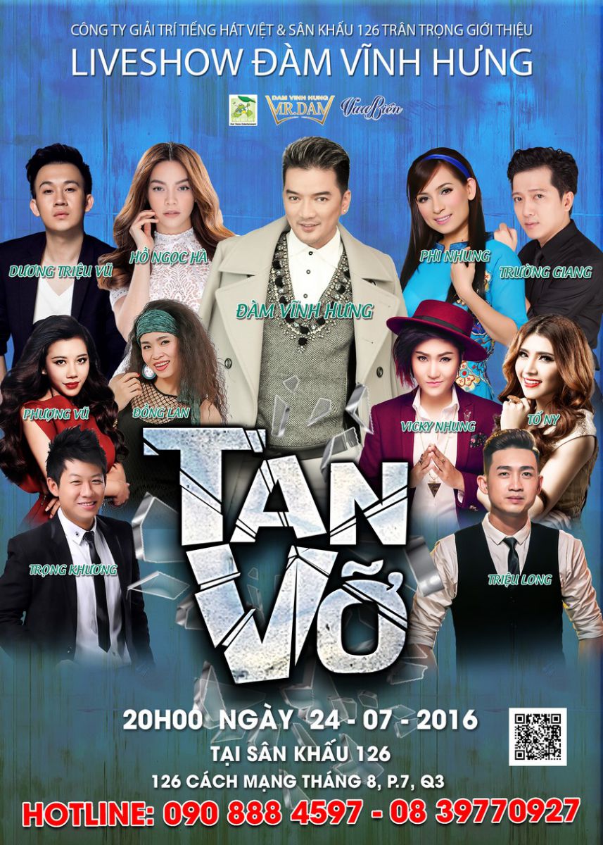 Liveshow Đàm Vĩnh Hưng ” TAN VỠ” – 24/07/2016 tại sân khấu 126 – TP.HCM